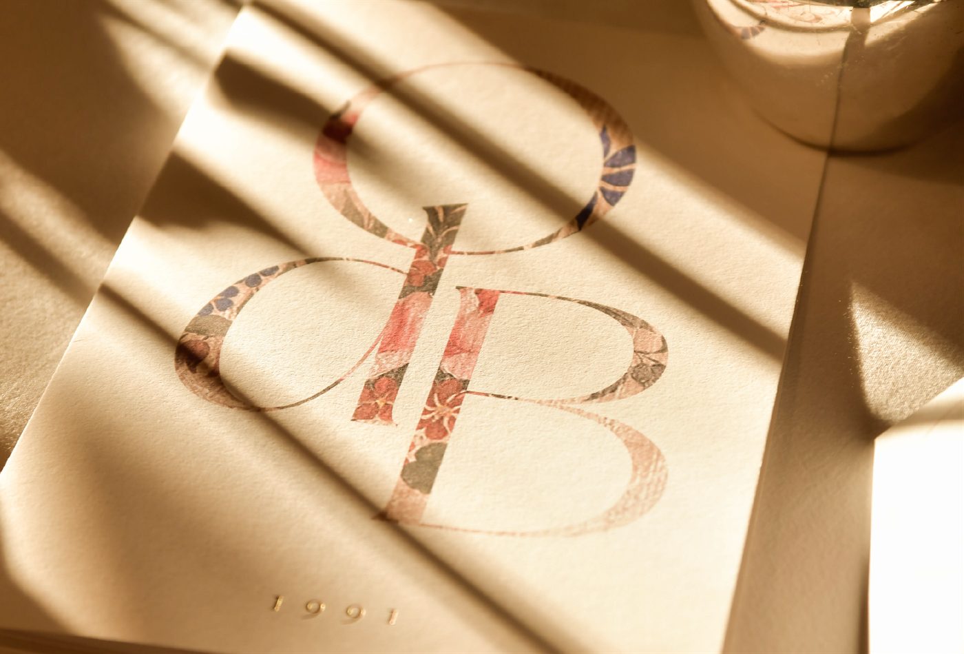 Monogramma OdB inciso su carta, dal 1991